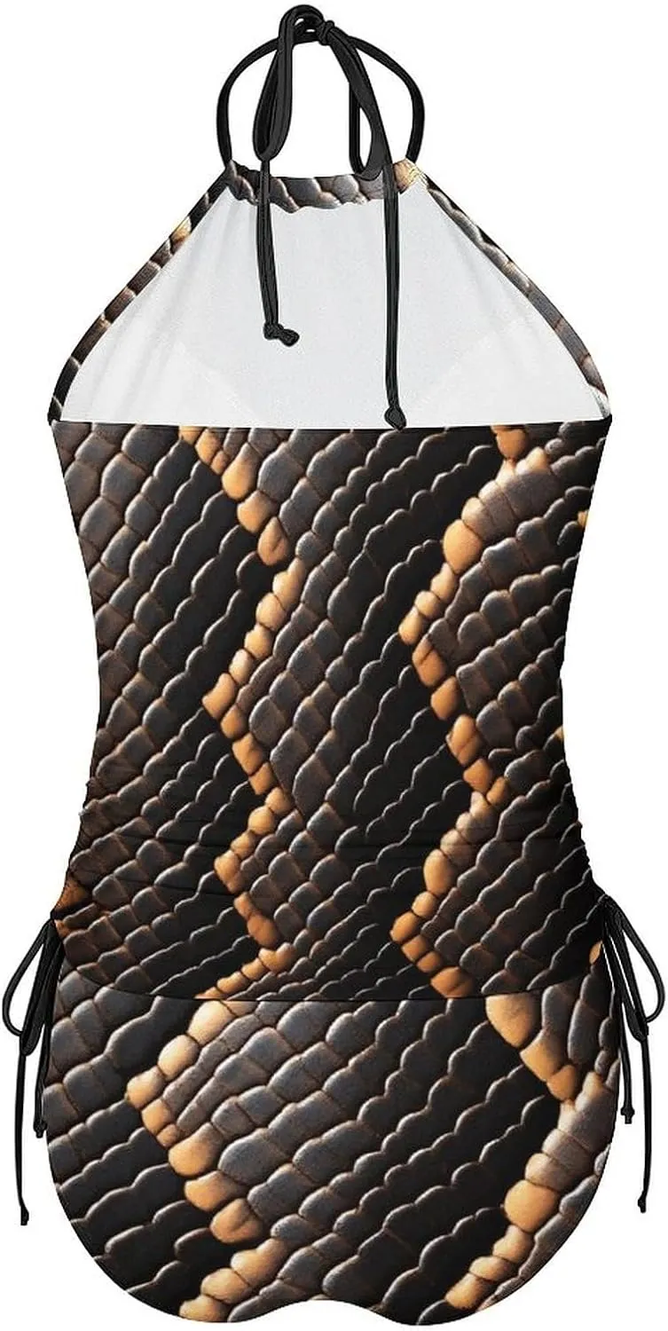 Two Piece Tankini Set for Women, High Neck Halter Bathing Suit Tummy Control Ladies Beach Wear Swimsuit
