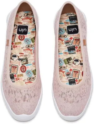 UIN Ballet Flats Shoes for Women Art Printed Wide Toe Casual Breathable Lightweight Slip On Women Loafers