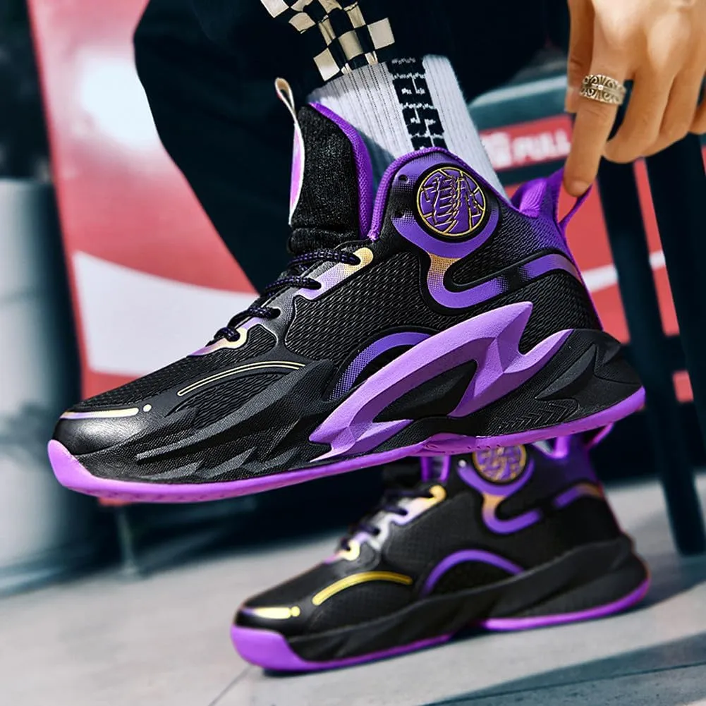Unisex Basketball Shoes Breathable Non Slip Running Athletic Cushion Sports Fashion Sneakers