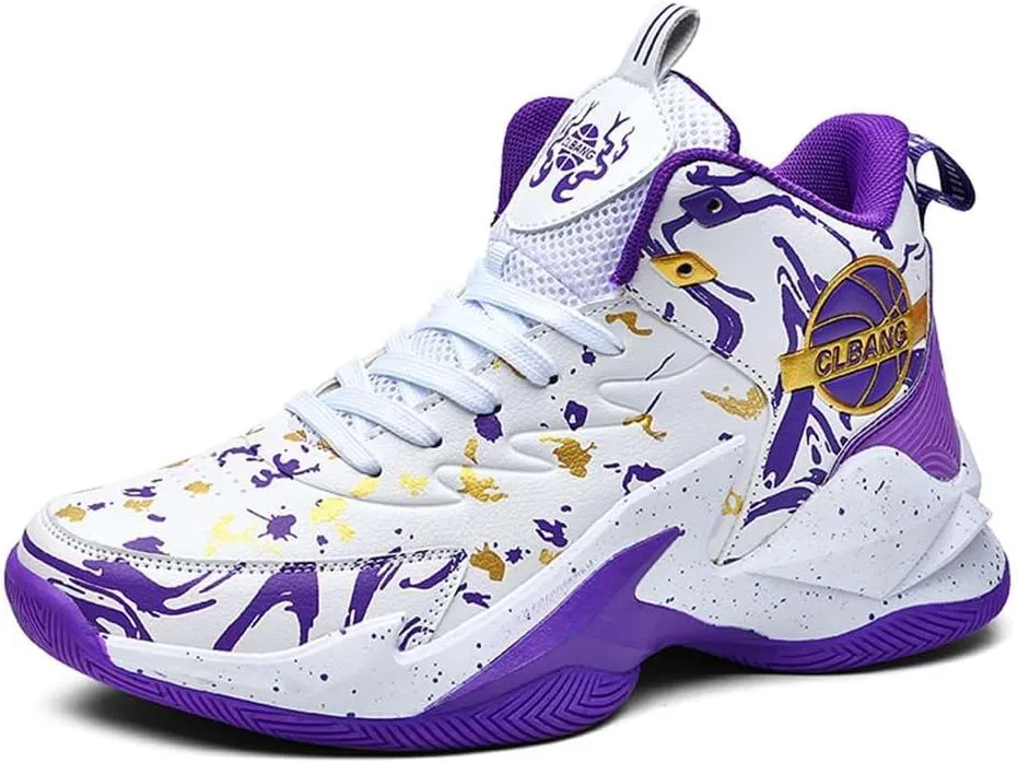 Unisex Basketball Shoes Breathable Non Slip Running Athletic Cushion Sports Fashion Sneakers
