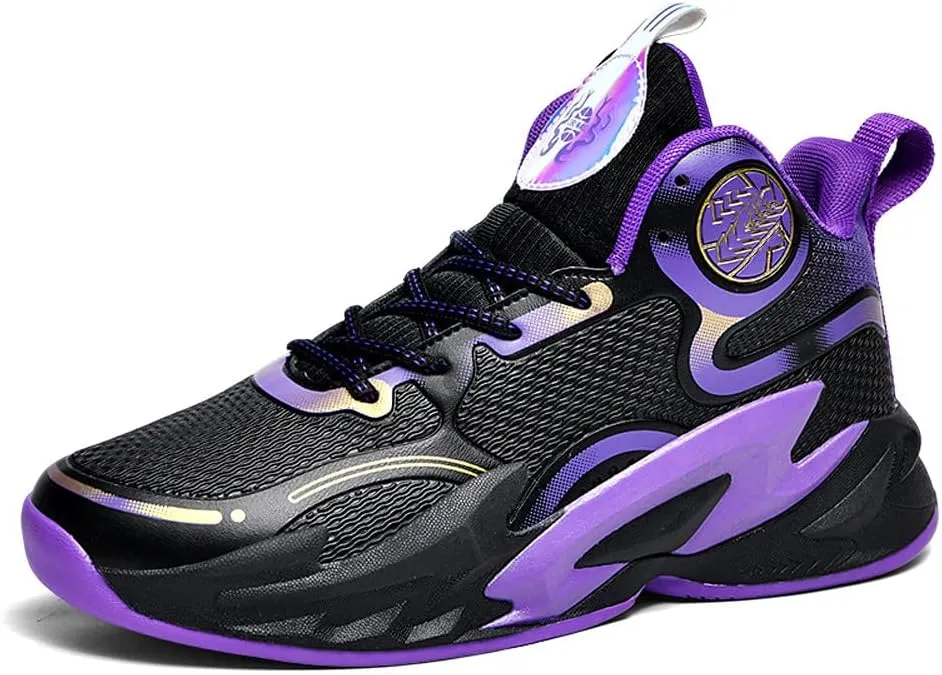 Unisex Basketball Shoes Breathable Non Slip Running Athletic Cushion Sports Fashion Sneakers