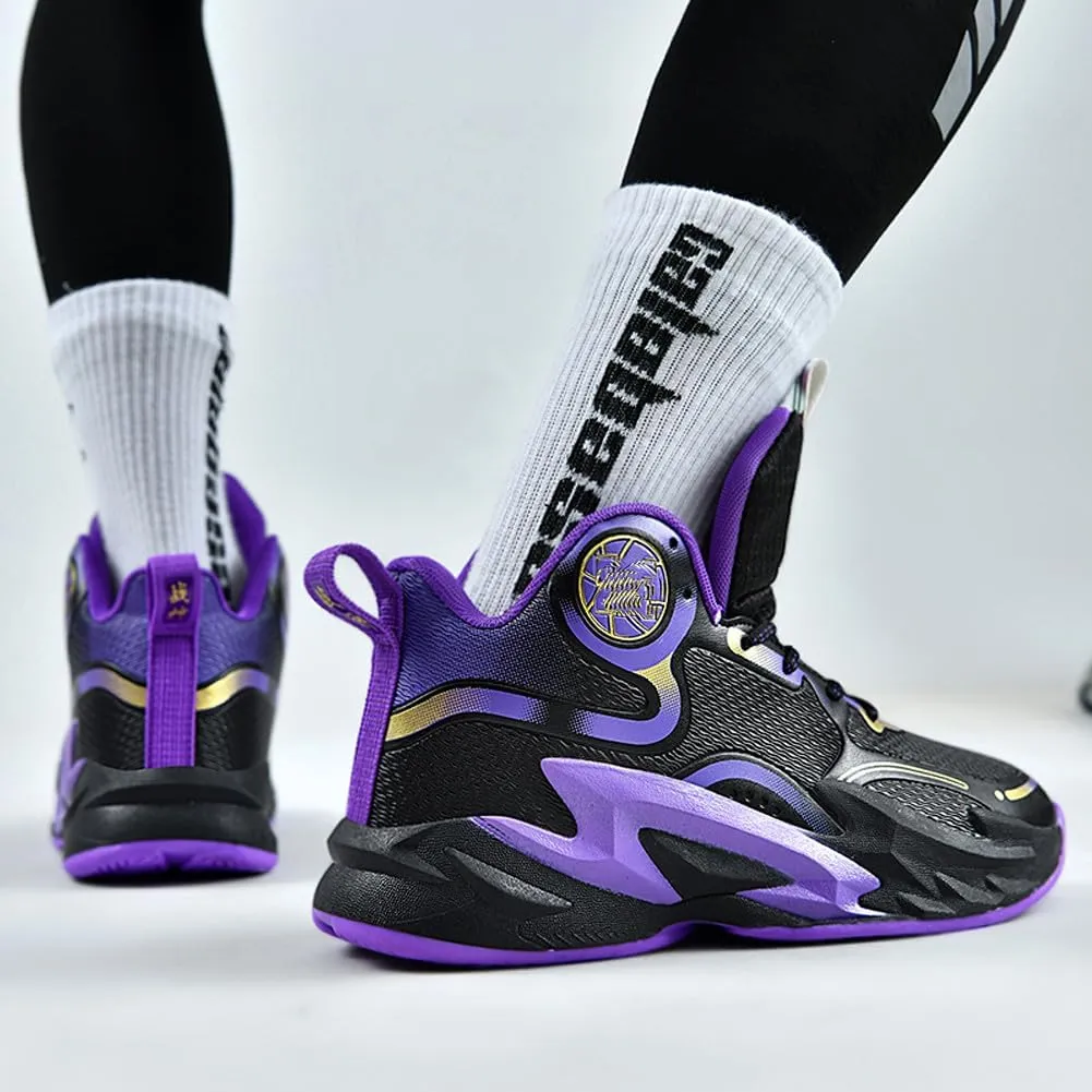Unisex Basketball Shoes Breathable Non Slip Running Athletic Cushion Sports Fashion Sneakers