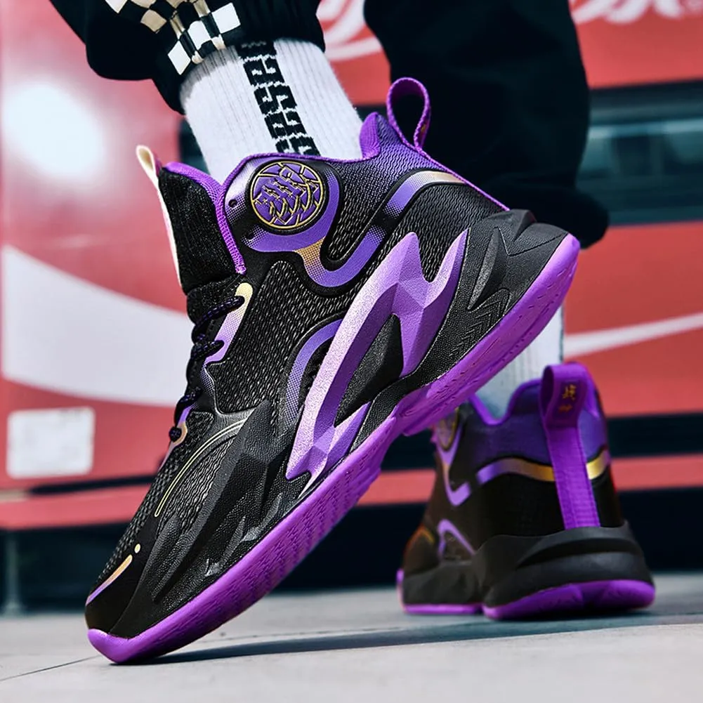 Unisex Basketball Shoes Breathable Non Slip Running Athletic Cushion Sports Fashion Sneakers
