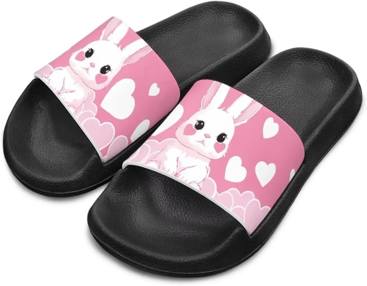 Unisex Slides for Girls Boys Comfortable Slippers Slides Non-slip Shower Shoes House Fashion for Indoor & Outdoor