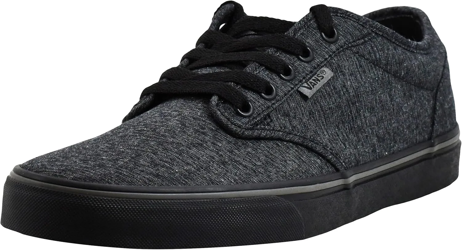Vans Mens Atwood (Varsity Textile) Black/Pewter Size 8