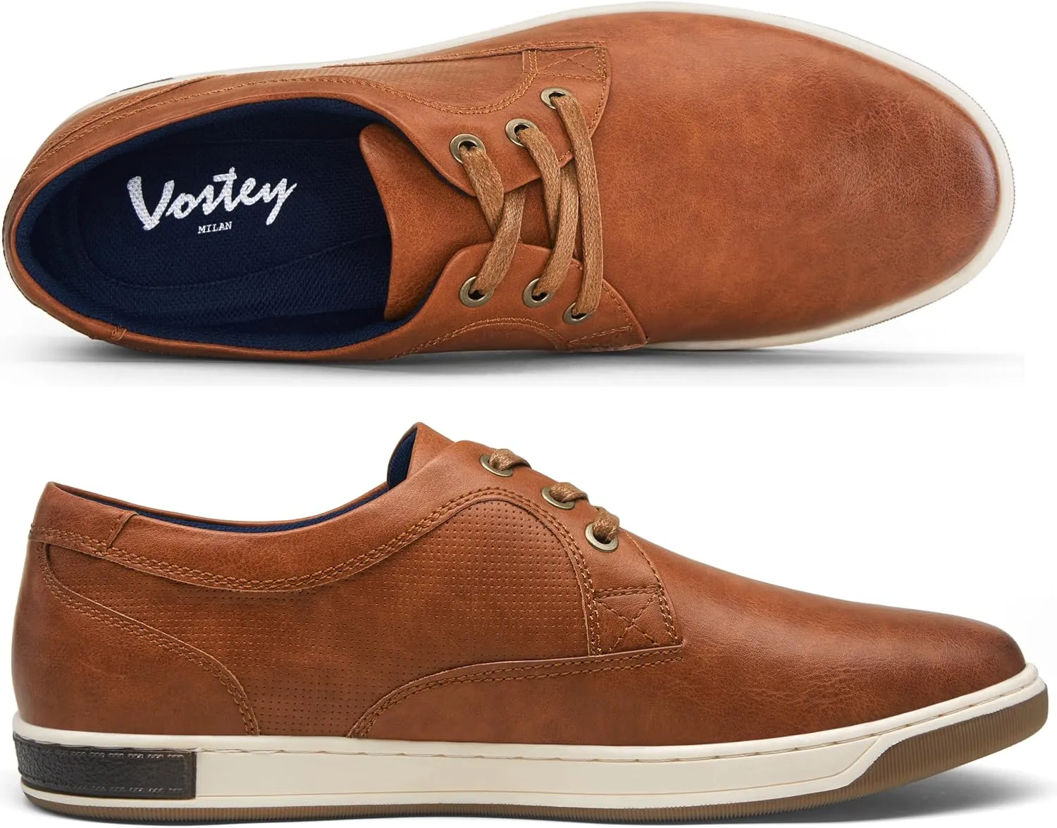 Vostey Men's Sneakers Fashion Casual Shoes Dress Sneaker Oxford Shoes