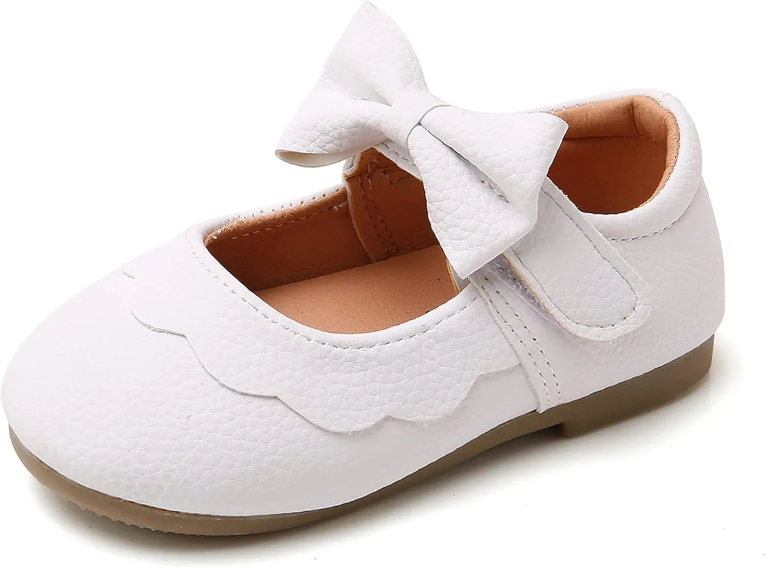 WILLFUN Toddler Little Girls Mary Jane Flats Bowknot Princess Dress Ballet Shoes Non-Slip Soft Sole School Party Girl’s Shoes