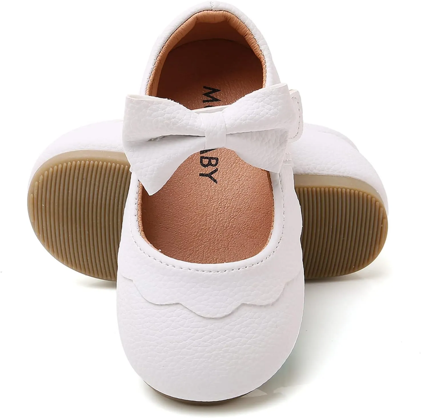WILLFUN Toddler Little Girls Mary Jane Flats Bowknot Princess Dress Ballet Shoes Non-Slip Soft Sole School Party Girl’s Shoes