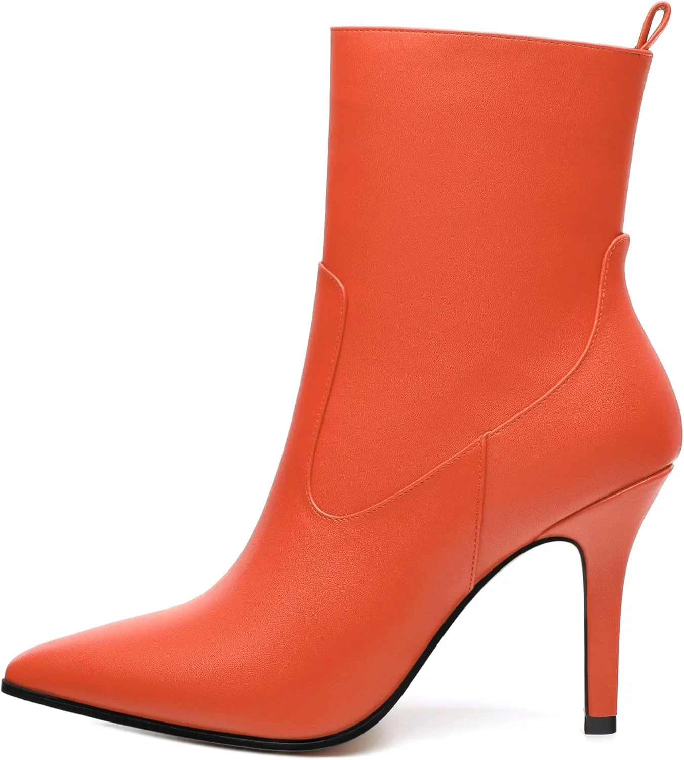 Womens Ankle Boots, Pointed Toe High Heel Ankle Booties for Women, Womens Stilettos Short Boots Zipper 3.6",Women Shoes for Workpalce, Street and Banquet.