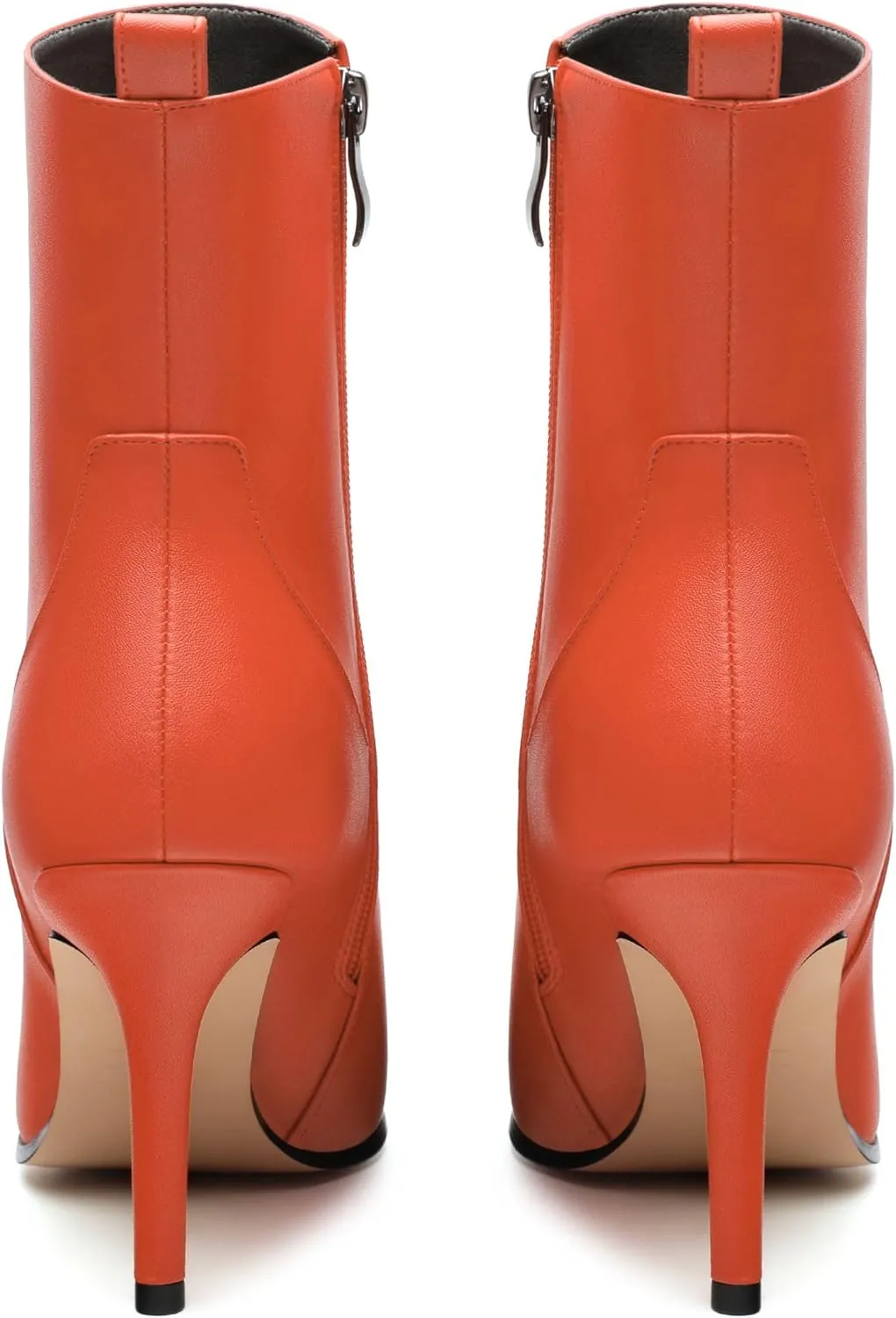 Womens Ankle Boots, Pointed Toe High Heel Ankle Booties for Women, Womens Stilettos Short Boots Zipper 3.6",Women Shoes for Workpalce, Street and Banquet.