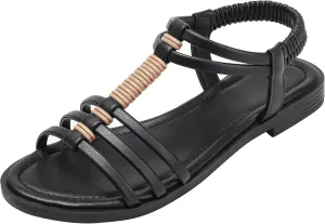 Women's Flat Sandals Braided Straps Soft Leather Sandal Retro Roman Sandals Summer Casual Outfits Daily Walking Shoes