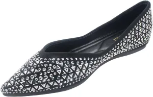 Women's Flats Comfortable Pointed Rhinestone Ballet Flats Soft Memory Foam Insole for Women Sparkle Elegant Dress Shoes