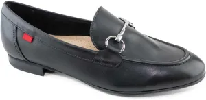 Womens Genuine Leather Comfort Slip On Buckle Dress Loafer