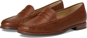Womens Genuine Leather Comfort Slip on Penny Loafers