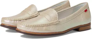 Womens Genuine Leather Comfort Slip on Penny Loafers