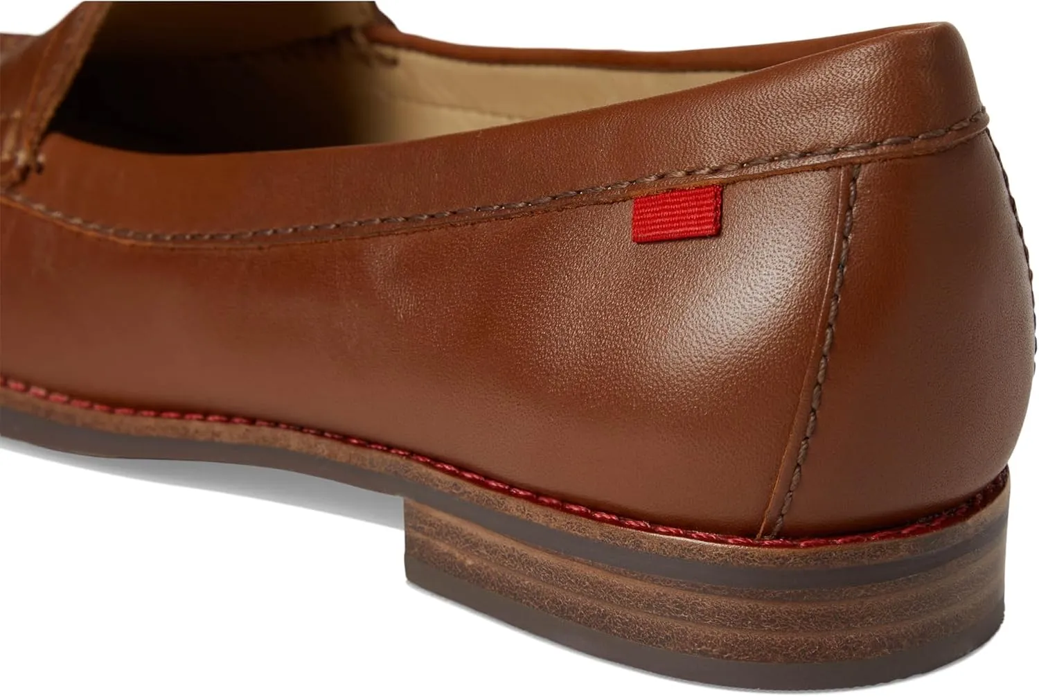 Womens Genuine Leather Comfort Slip on Penny Loafers