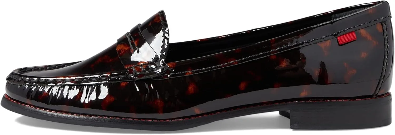 Womens Genuine Leather Comfort Slip on Penny Loafers