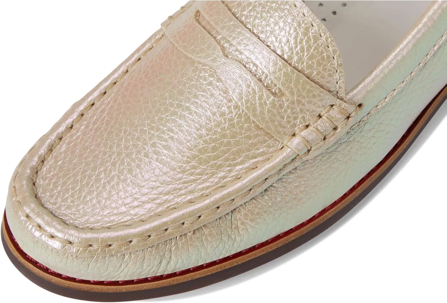 Womens Genuine Leather Comfort Slip on Penny Loafers