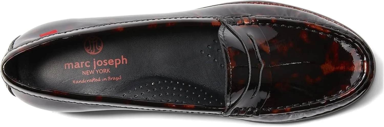 Womens Genuine Leather Comfort Slip on Penny Loafers