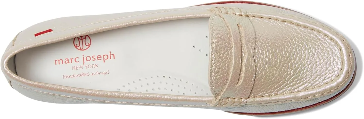 Womens Genuine Leather Comfort Slip on Penny Loafers