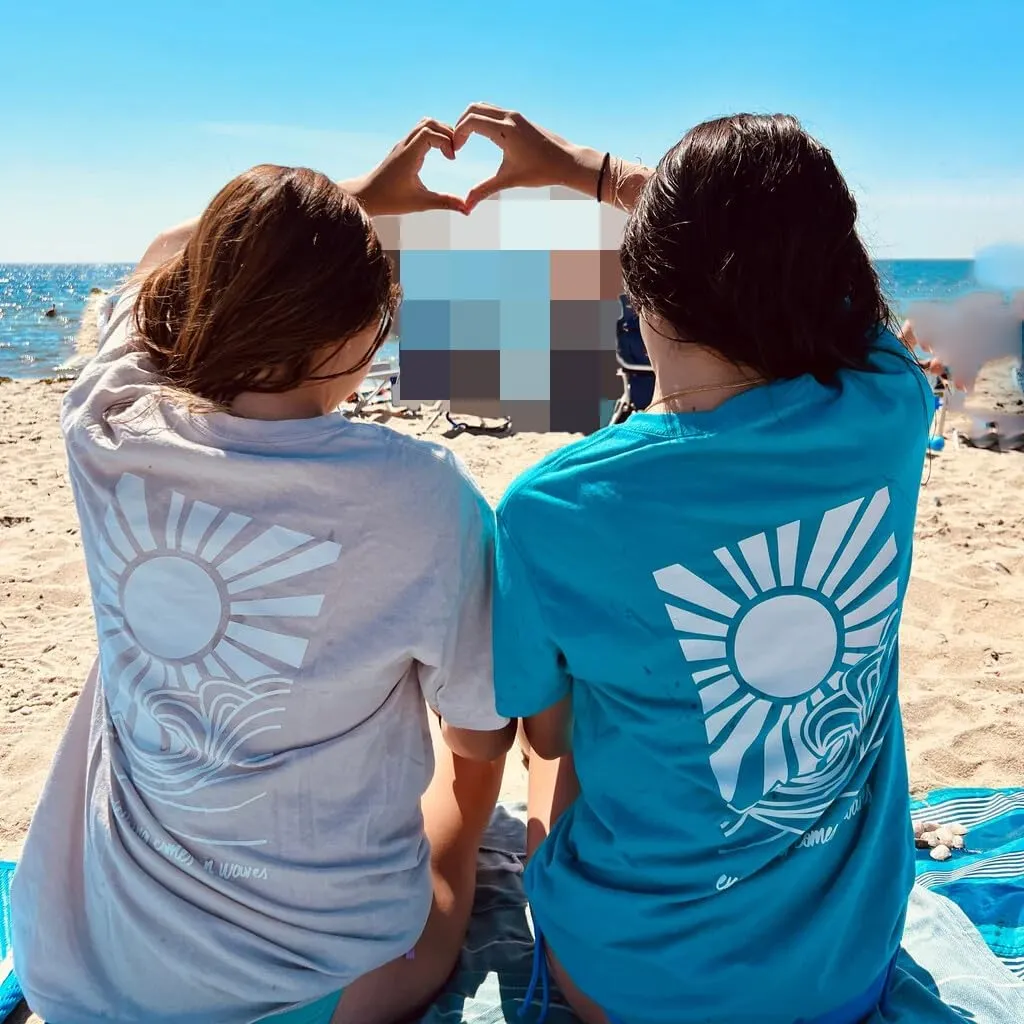Womens Oversized Vintage Flower T-Shirts Preppy Western Graphic Tees Tops Y2k Ocean Coastal Summer Beachy T Shirts