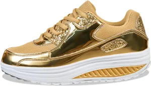 Womens Slip On Shoes Dressy Casual Wide Width Sneakers for Women Trendy Dressy Platform Fashion Casual Lace Up Shoe
