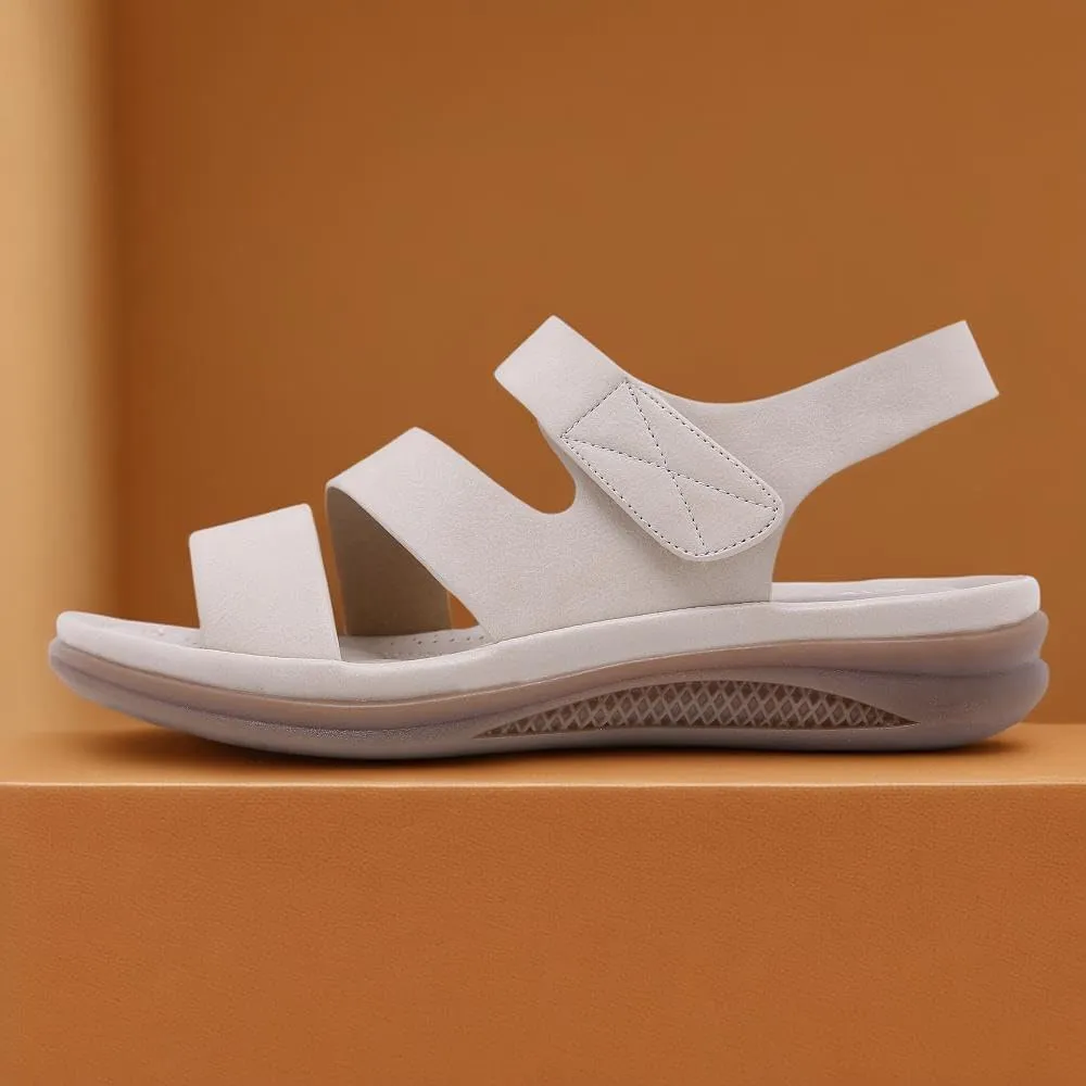 Women's Summer Casual Slide Sandals with Adjustable Straps & Cushioned Arch Support | Comfortable Beach Walking Shoes for Women, Breathable Vacation Footwear