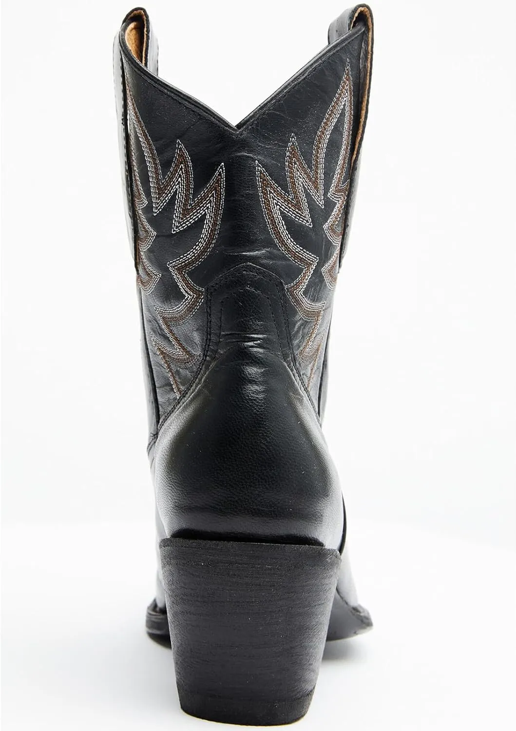 Women's Western Cowboy Ankle Boots Short Cowgirl Boots with Classic Embroidered Slip On Pointed Toe Chunky Country Booties
