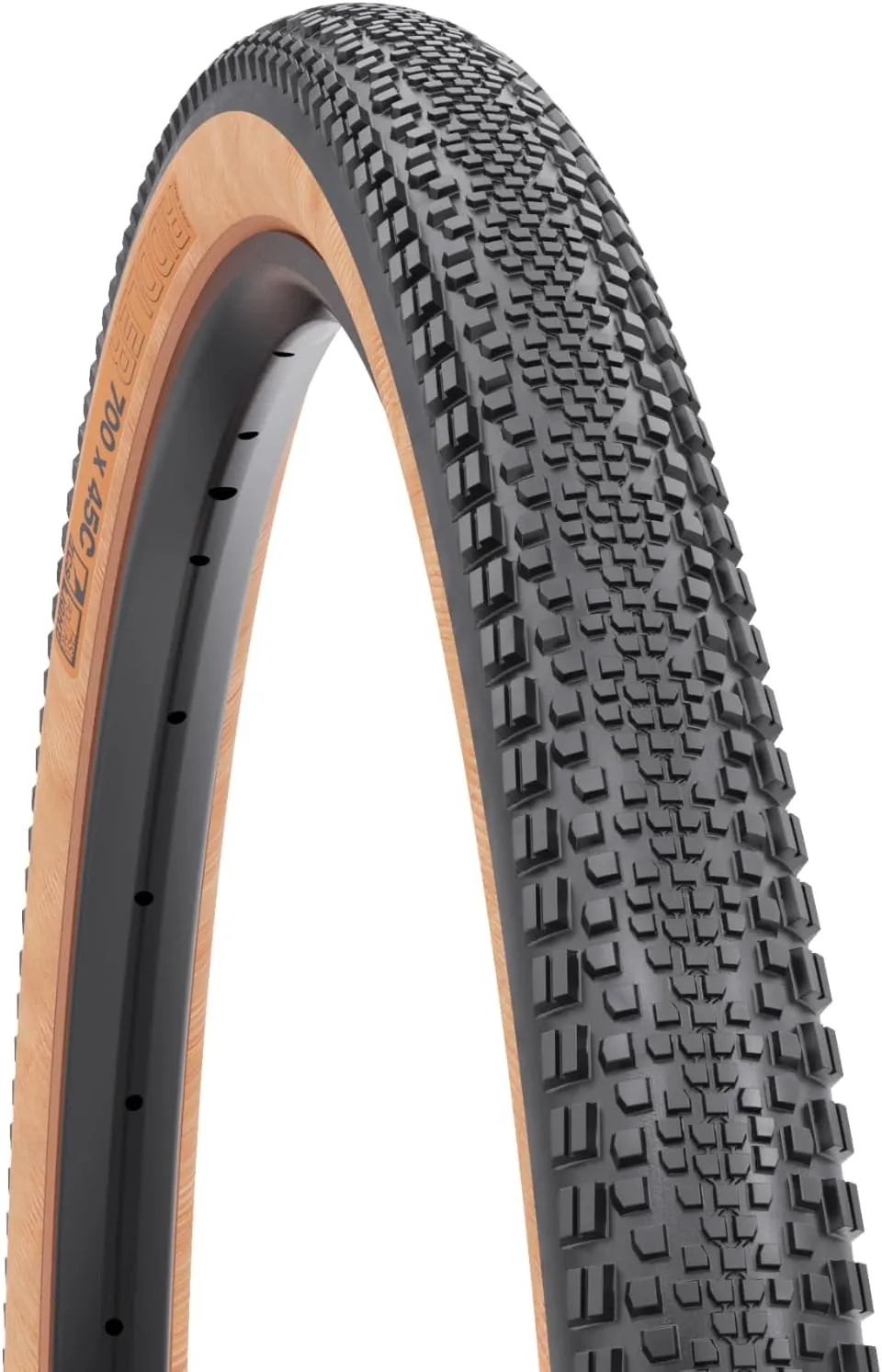 WTB Riddler 700 x 45 Gravel Bike Tire, Tubeless Ready Folding Bead, Lightweight Fast Rolling, 60tpi, Iconic Tan Sidewall, Dual DNA for Adventure Rides