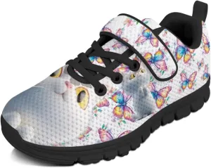 YEXIATODO Boys Girls Sneakers Kids No Tie Shoelaces Shoes Comfort Anti-Slip Walking Shoes for Indoor Outdoor Size 1-13