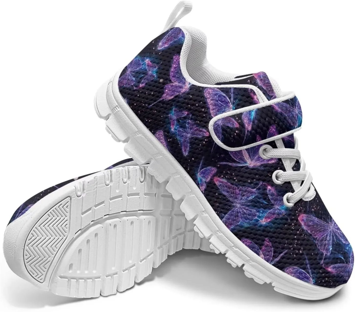 YEXIATODO Sneakers for Girls Boys Toddlers Slip on Shoes Hands Free Shook and Loop chool Shoes Athletic Shoes US 1-13