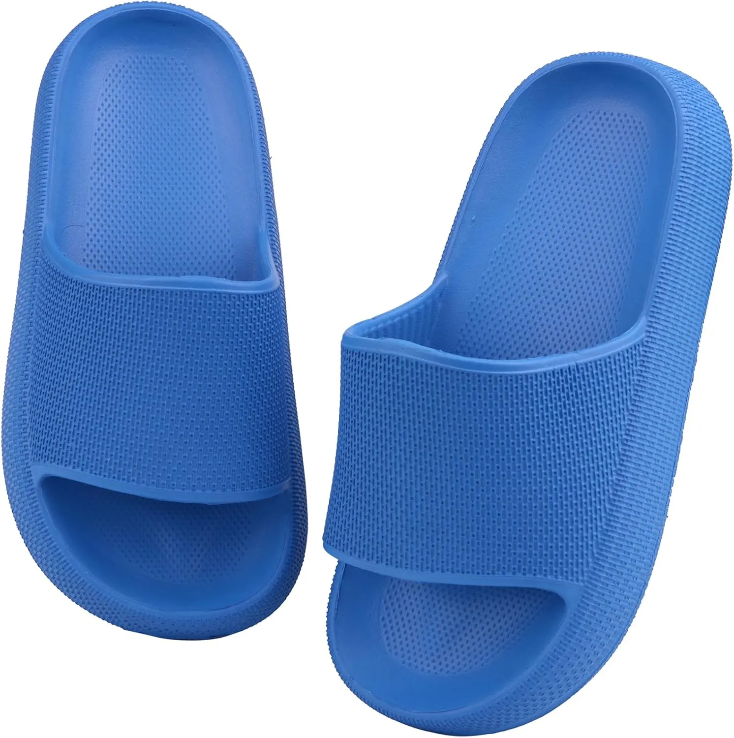 Youecci Cloud Slides for Kids丨Shower Slippers Bathroom Pool Sandals丨Boys Girls Comfy Thick Sole Slippers丨Summer Non-Slip Beach Shoes