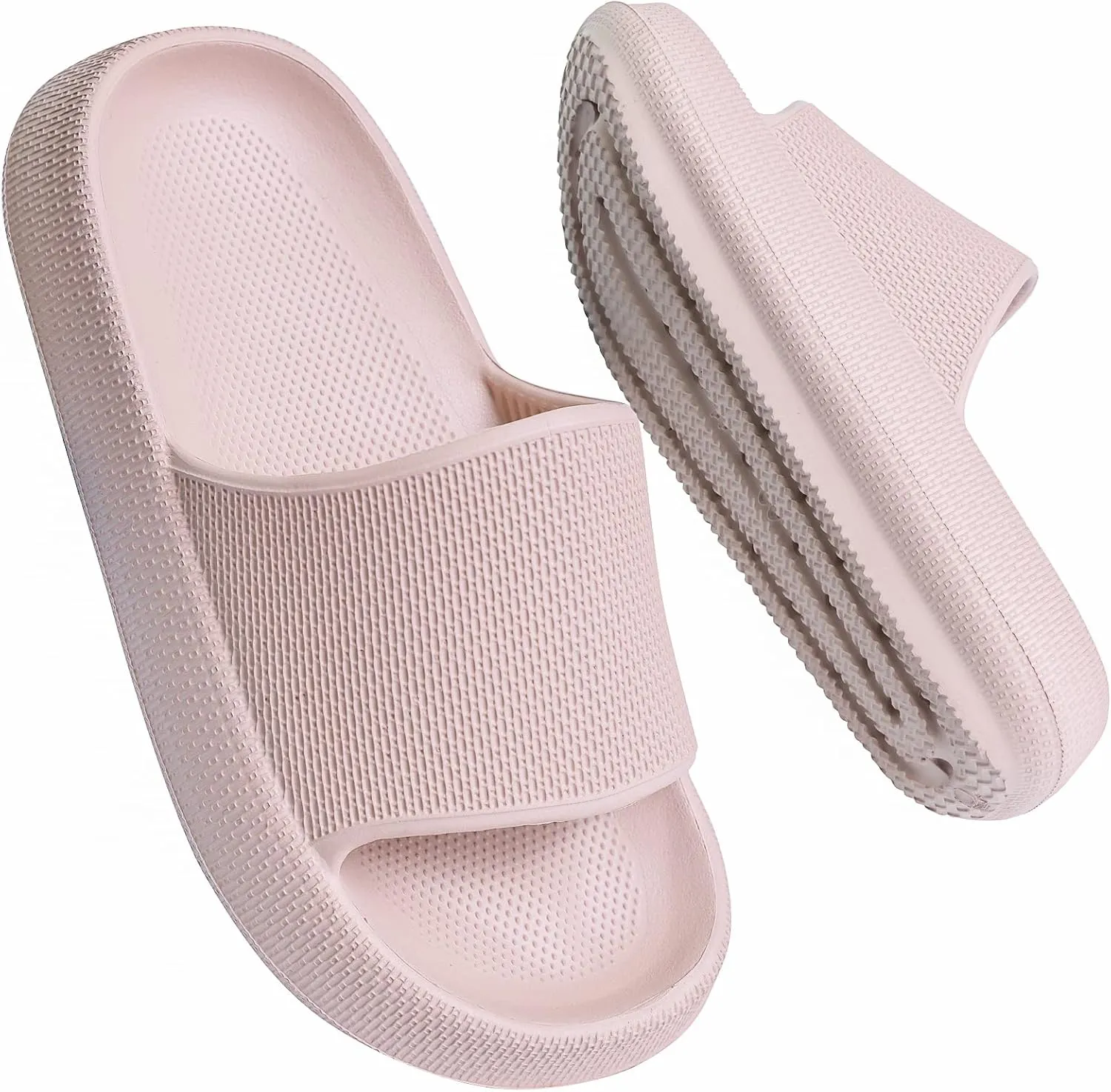 Youecci Cloud Slides for Kids丨Shower Slippers Bathroom Pool Sandals丨Boys Girls Comfy Thick Sole Slippers丨Summer Non-Slip Beach Shoes
