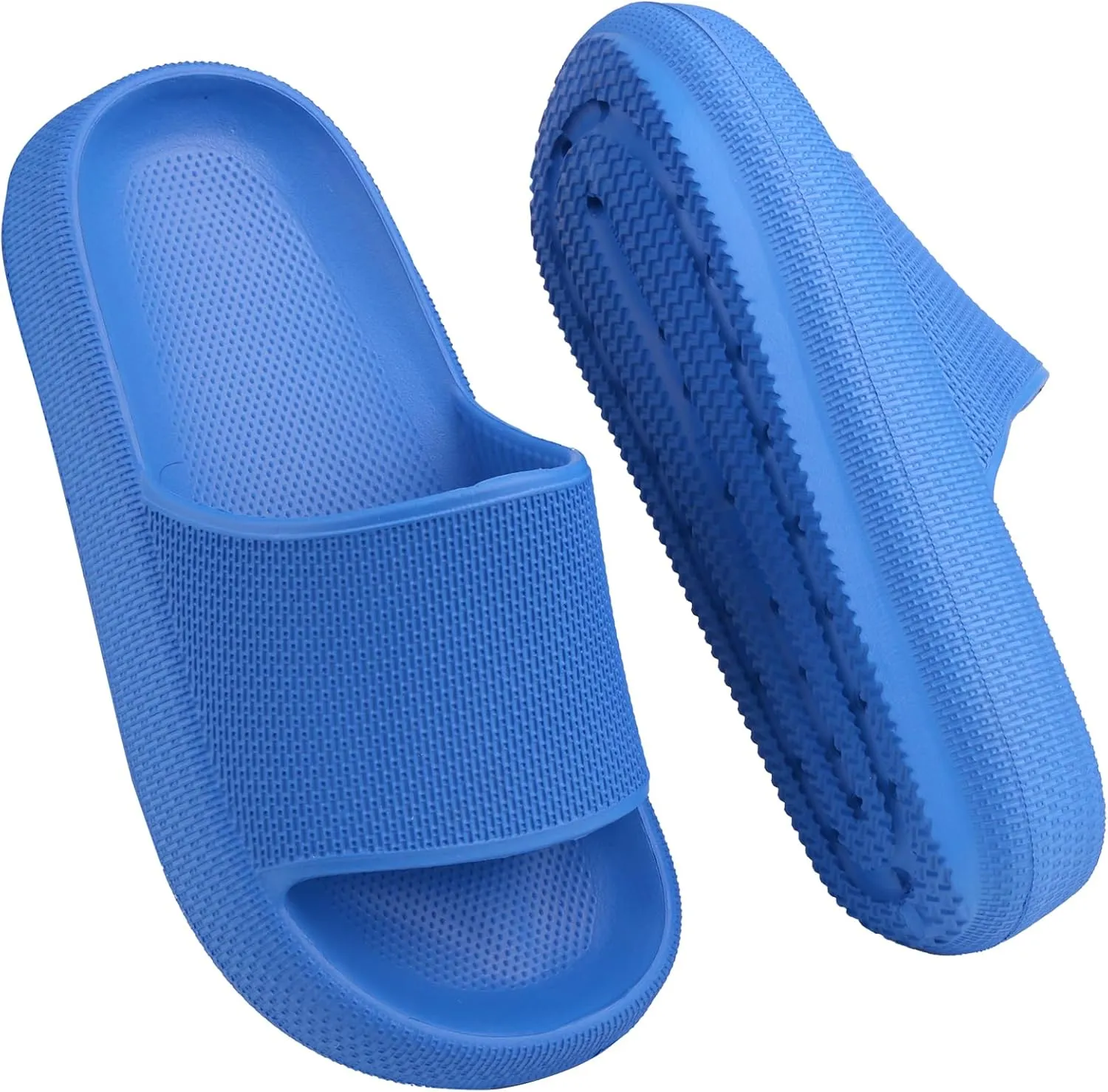 Youecci Cloud Slides for Kids丨Shower Slippers Bathroom Pool Sandals丨Boys Girls Comfy Thick Sole Slippers丨Summer Non-Slip Beach Shoes