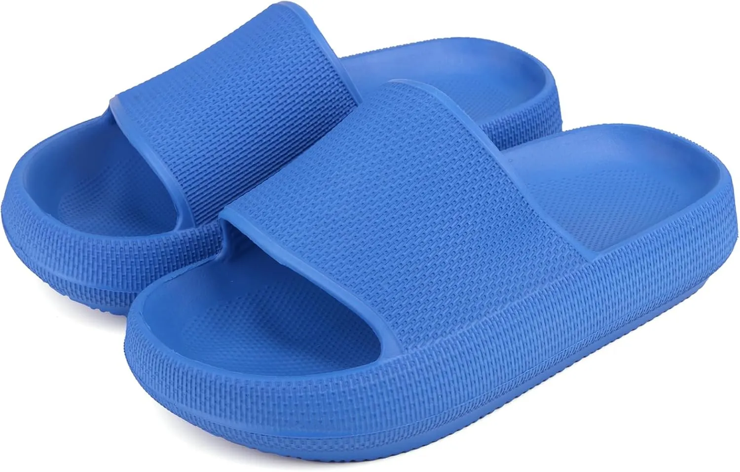 Youecci Cloud Slides for Kids丨Shower Slippers Bathroom Pool Sandals丨Boys Girls Comfy Thick Sole Slippers丨Summer Non-Slip Beach Shoes