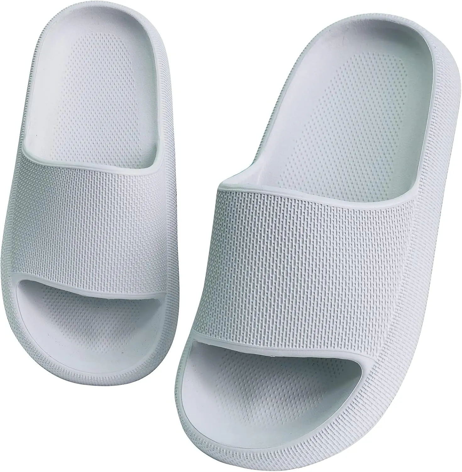 Youecci Cloud Slides for Kids丨Shower Slippers Bathroom Pool Sandals丨Boys Girls Comfy Thick Sole Slippers丨Summer Non-Slip Beach Shoes